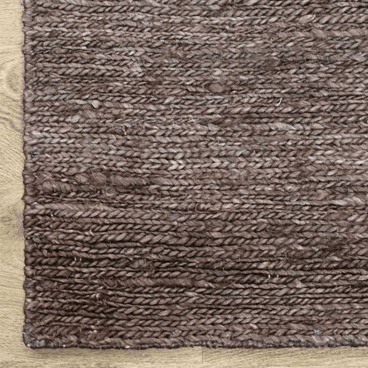 Rugsotic Hand Knotted Eco-Friendly Jute Area Rug In Natural Light Brown