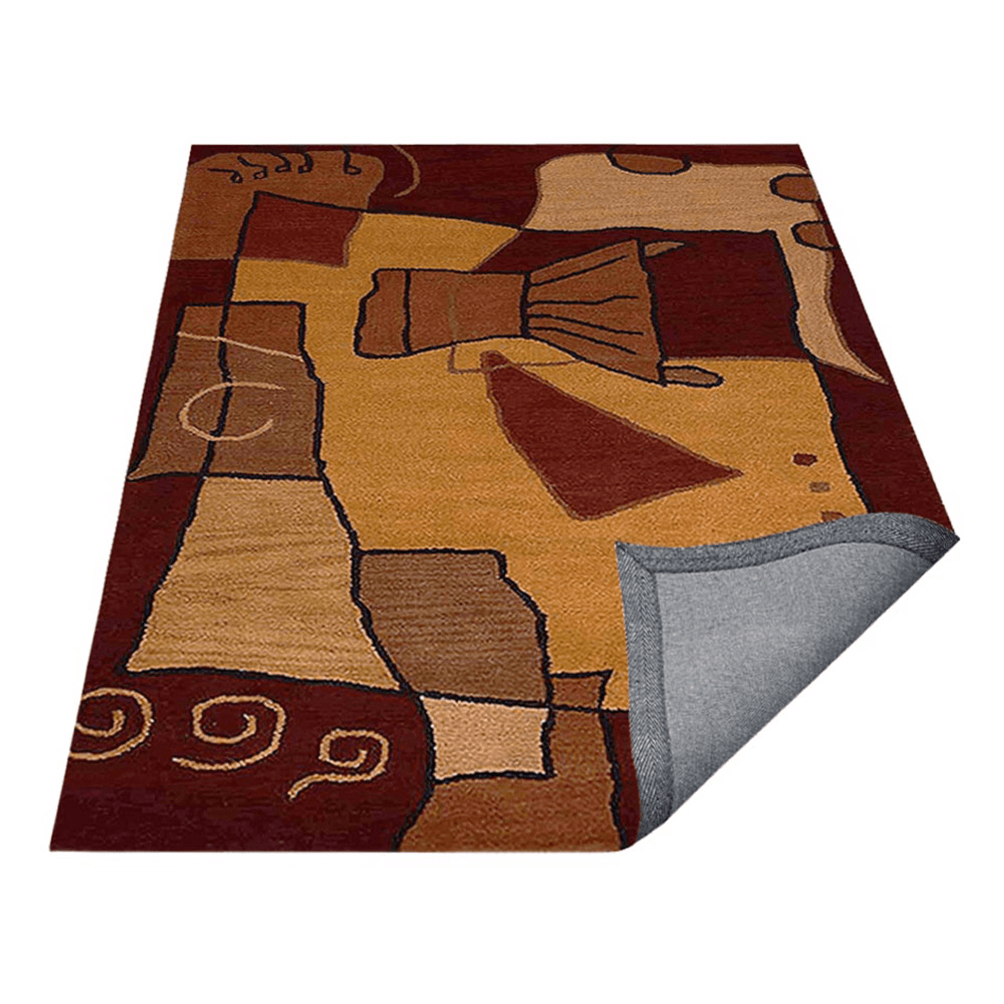Rugsotic Carpets Hand Tufted Wool Area Rug Abstract