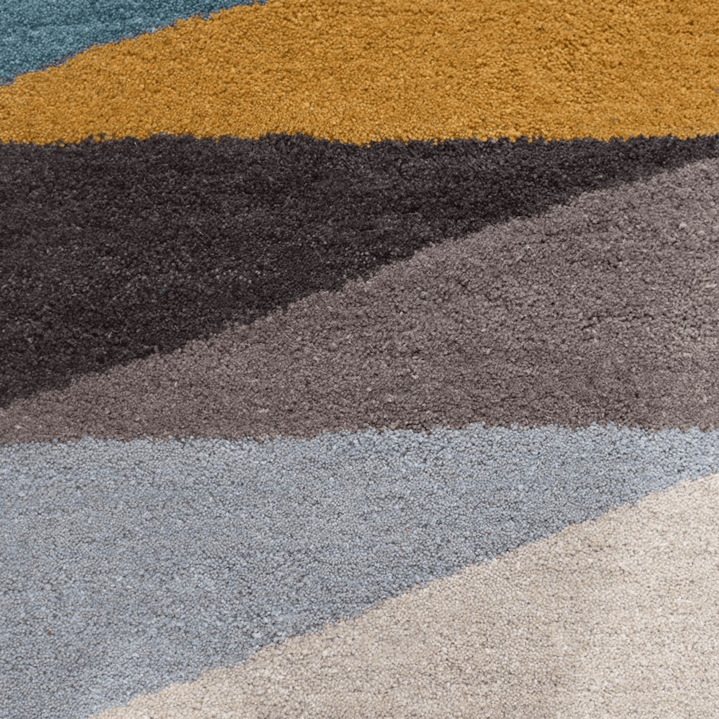 Rugsotic Carpets Hand Tufted Wool Octagon Area Rug Geometric
