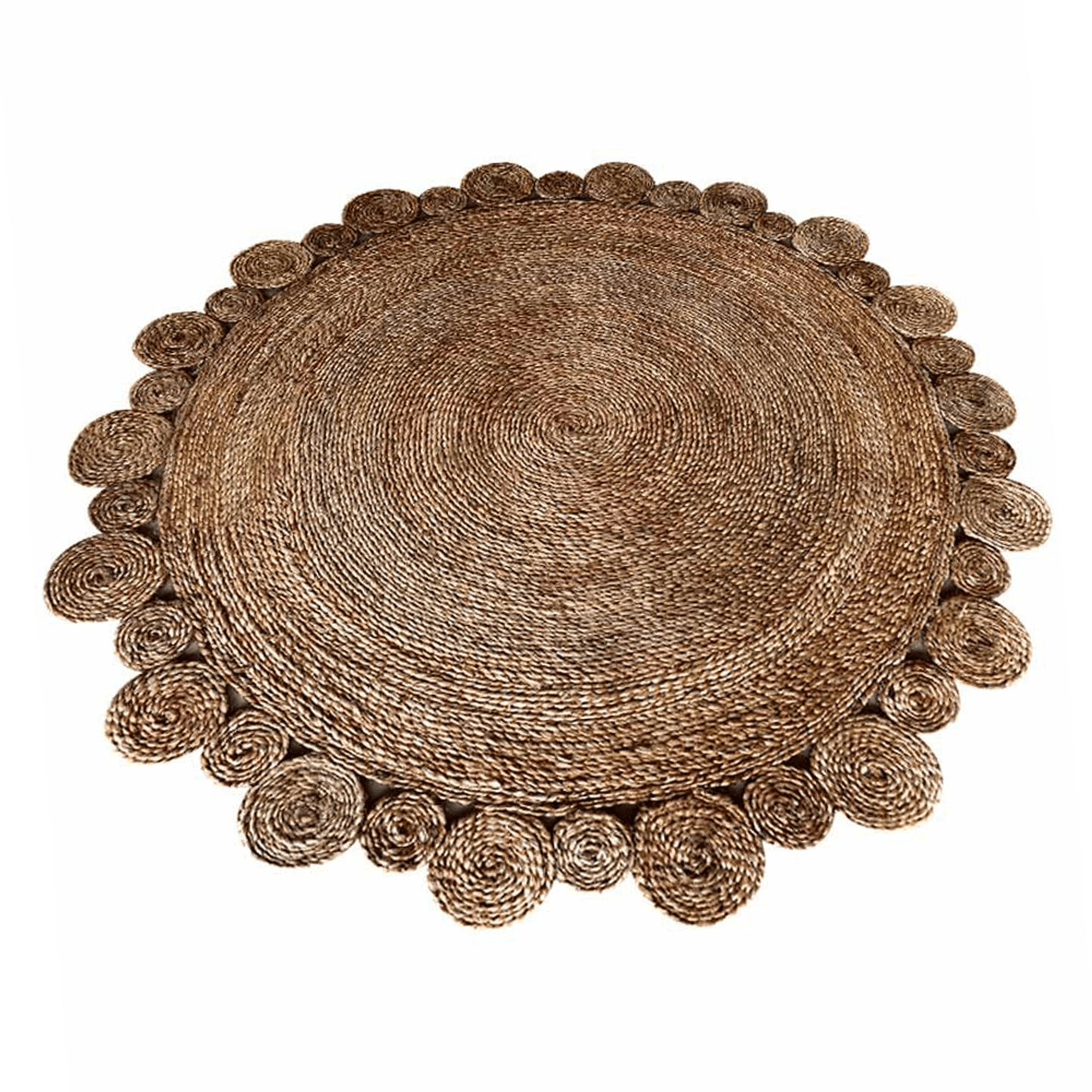 Rugsotic Hand Woven Eco-Friendly Jute Round Area Rug