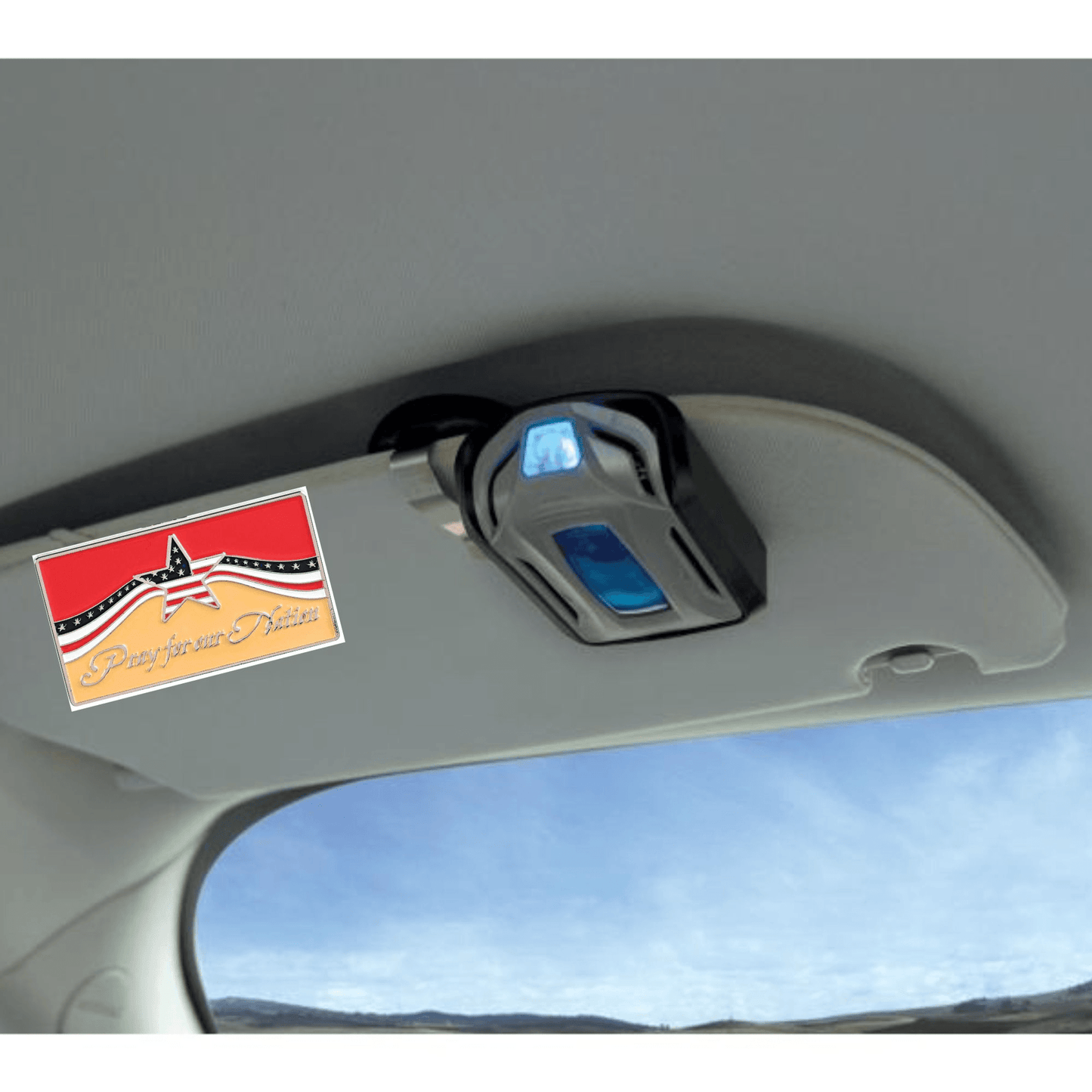 Patriotic Visor Clip - Pray For Our Nation