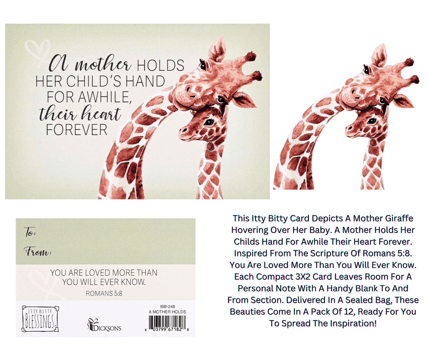 Itty Bitty Inspirational Mother And Child Greeting Cards