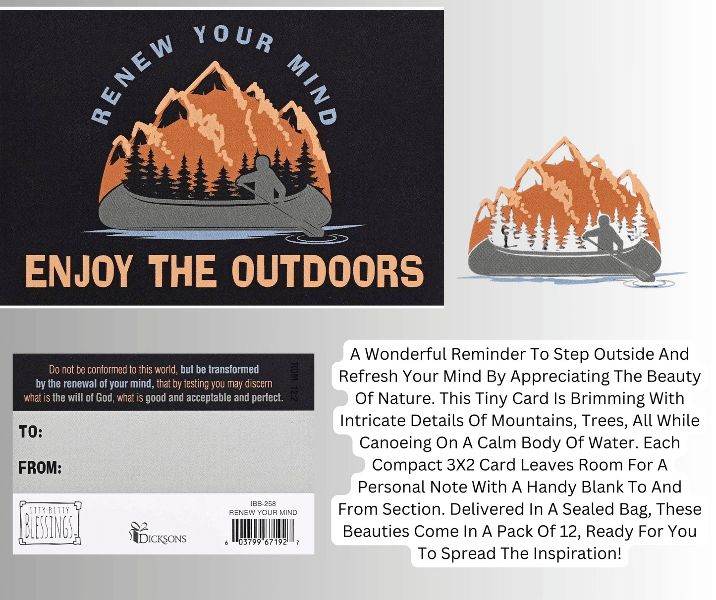 Itty Bitty Card - Nature's Renewing Inspiration Pack Of 12