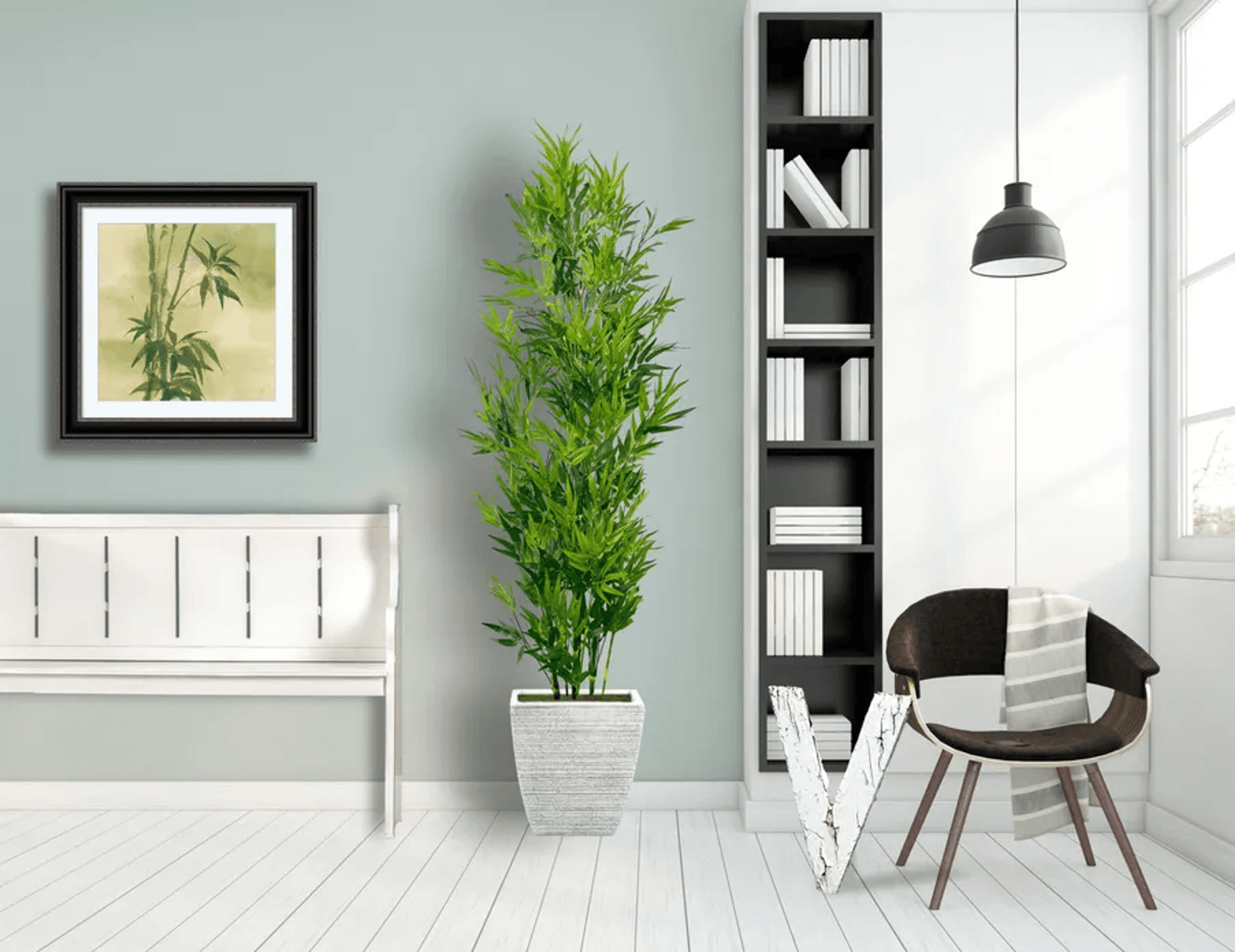 Cypress & Alabaster 6' Lifelike Artificial Bamboo Plant