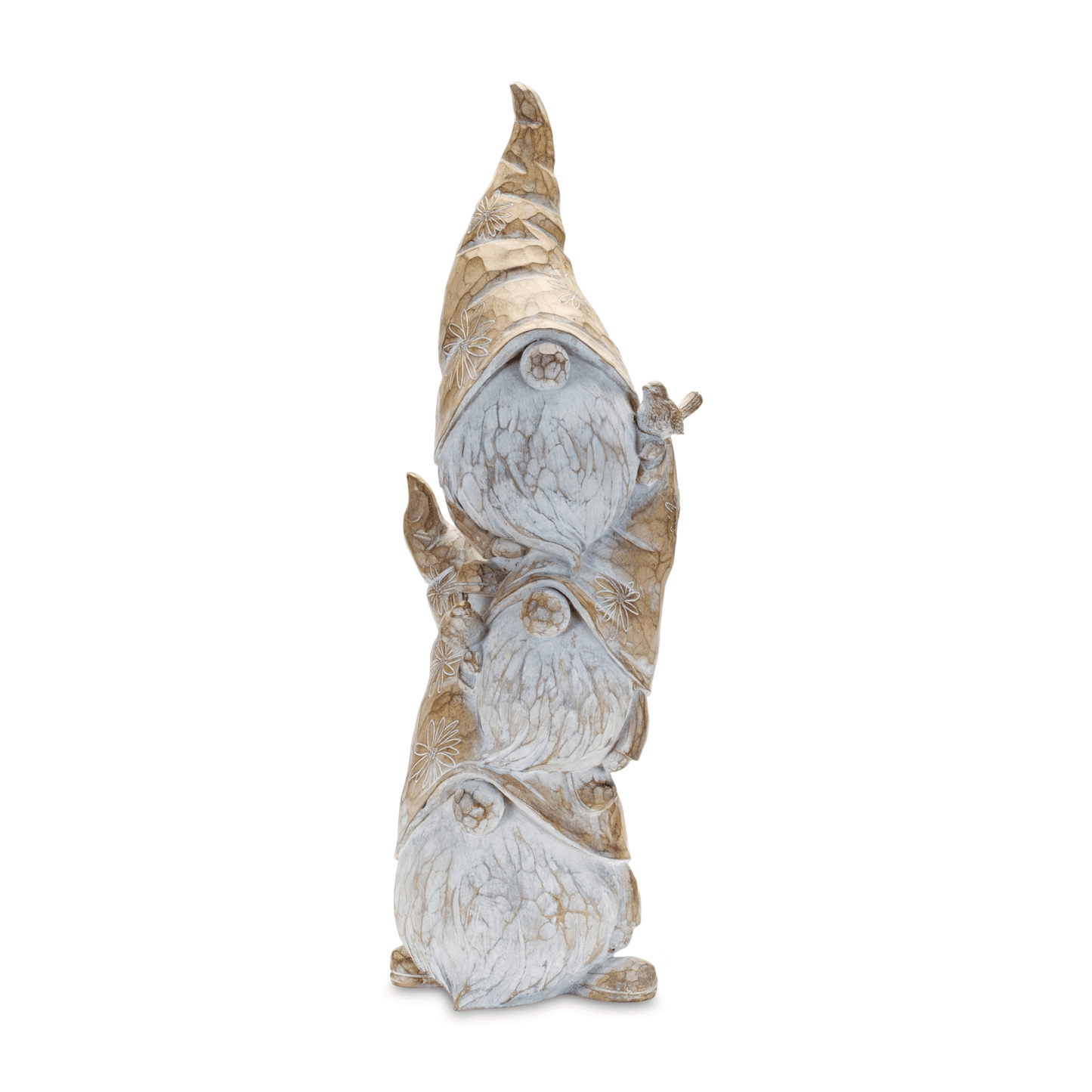 Elegant Carved Spring Gnome Stack