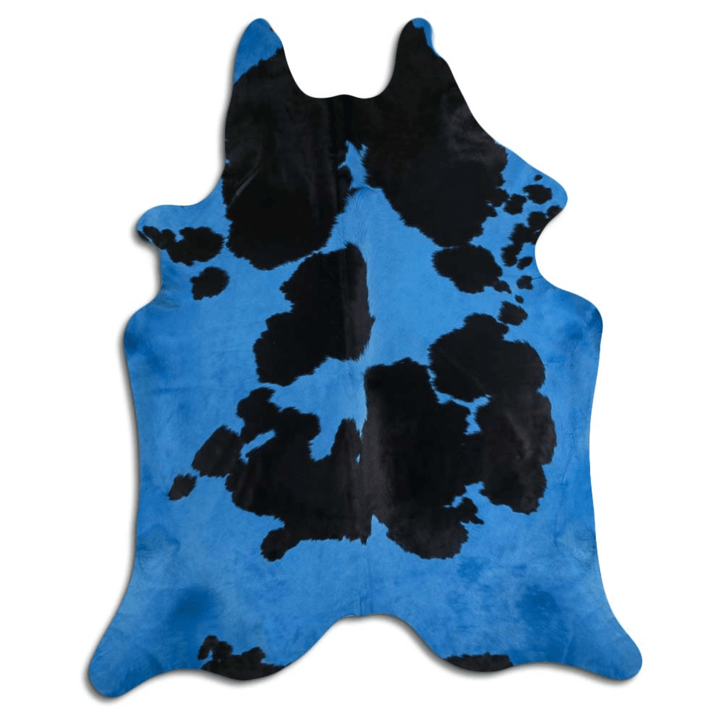 Dyed Black And White Cowhide Area Rug - 32-45 Sq. Ft.