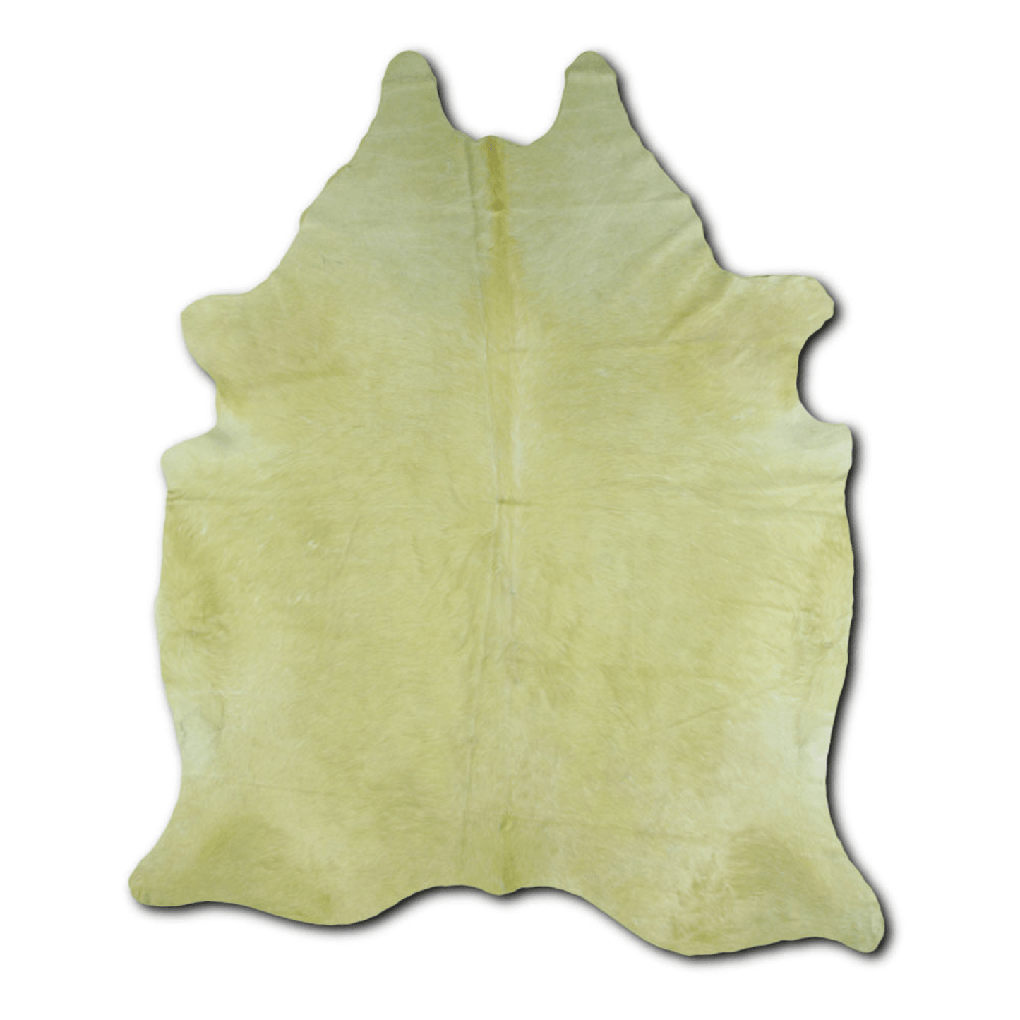 Dyed Lime Green Cowhide Area Rug