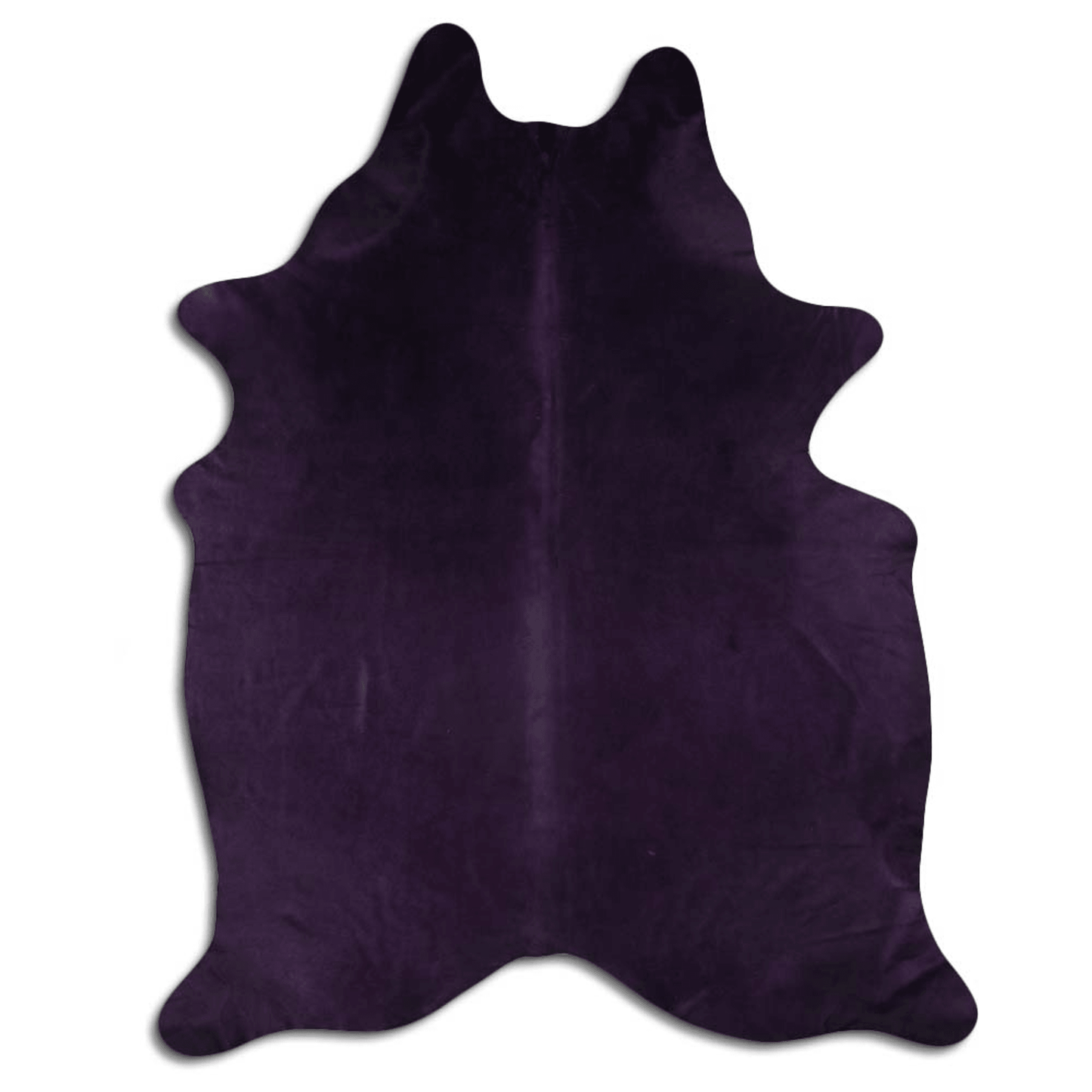 Dyed Purple Cowhide Area Rug - 22-32 Square Feet, Grade A