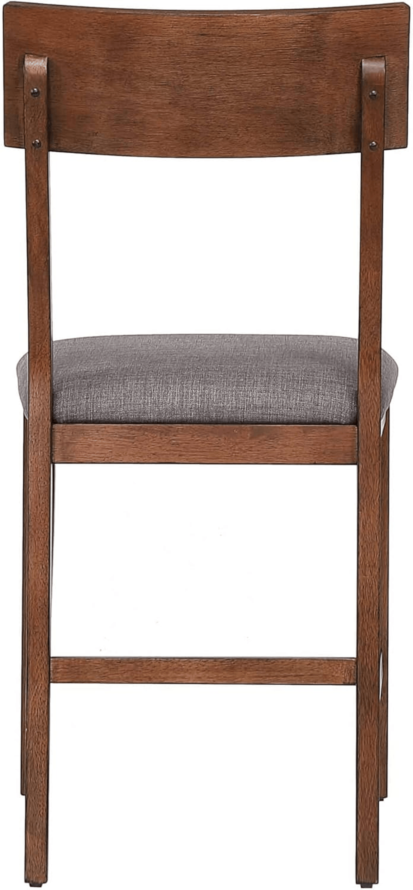 Mid Century Modern Bar Stool Set With Padded Performance Fabric Seat