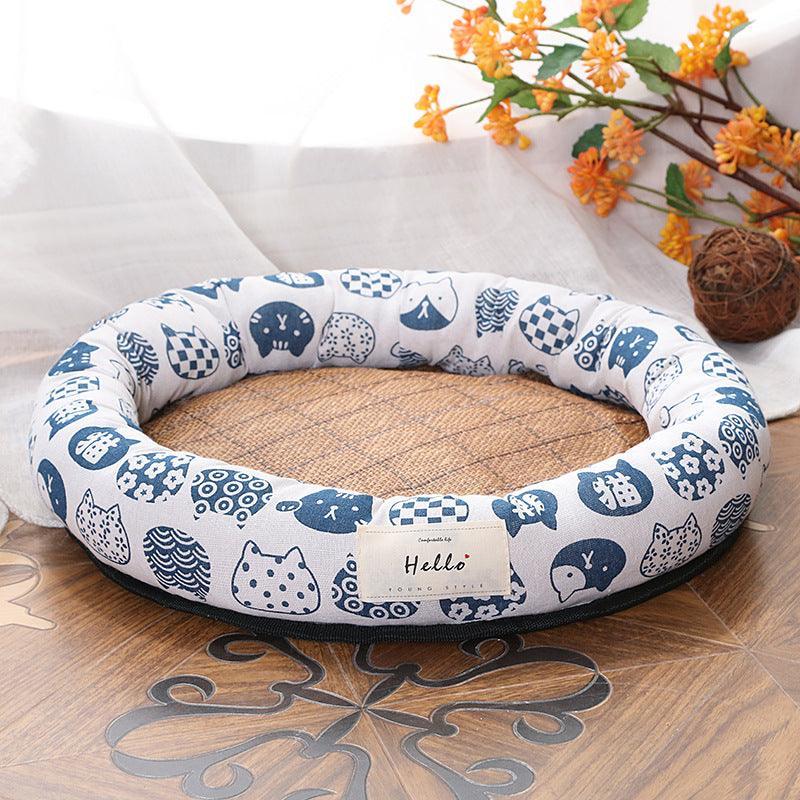 Cool Round Pet Nest: The Ultimate Summer Retreat For Cats And Dogs - Dog Hugs Cat