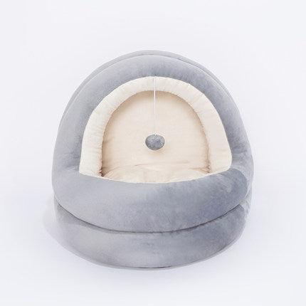 Cozy Haven Cat Bed: Luxurious Comfort For Your Feline Friend - Dog Hugs Cat