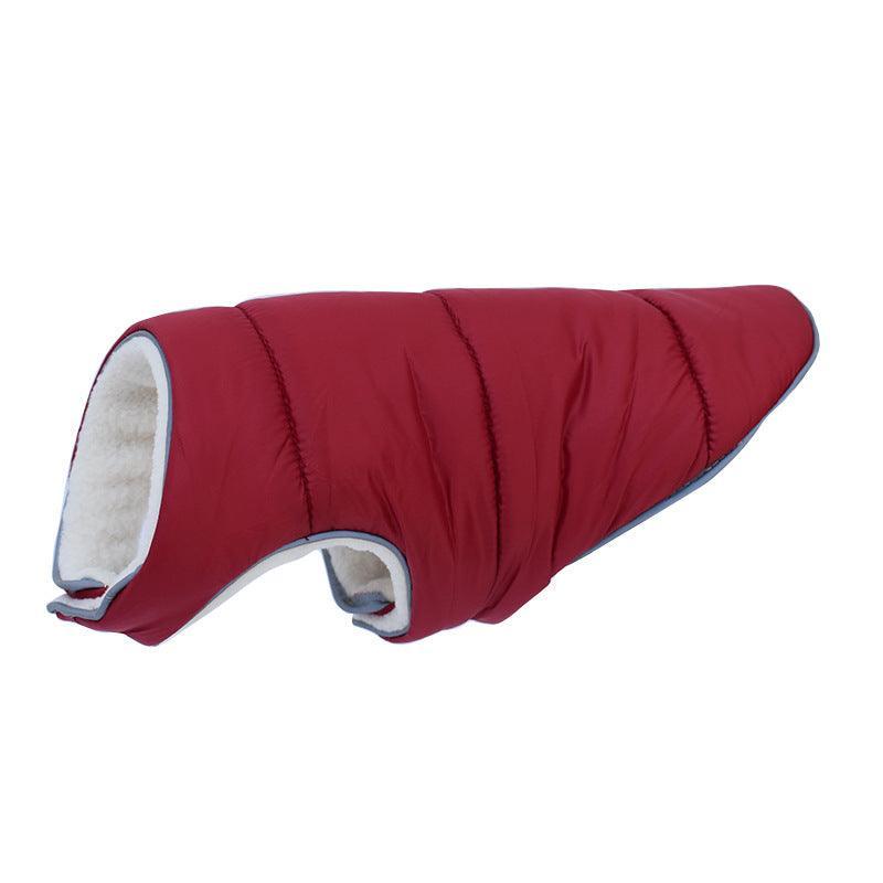 Cozycanine Reflective Winter Dog Jacket: Warm Fleece Pet Coat For Small, Medium, And Large Dogs - Dog Hugs Cat