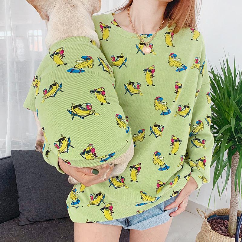 Pet Dog Parent-Child Outfit - Dog Hugs Cat