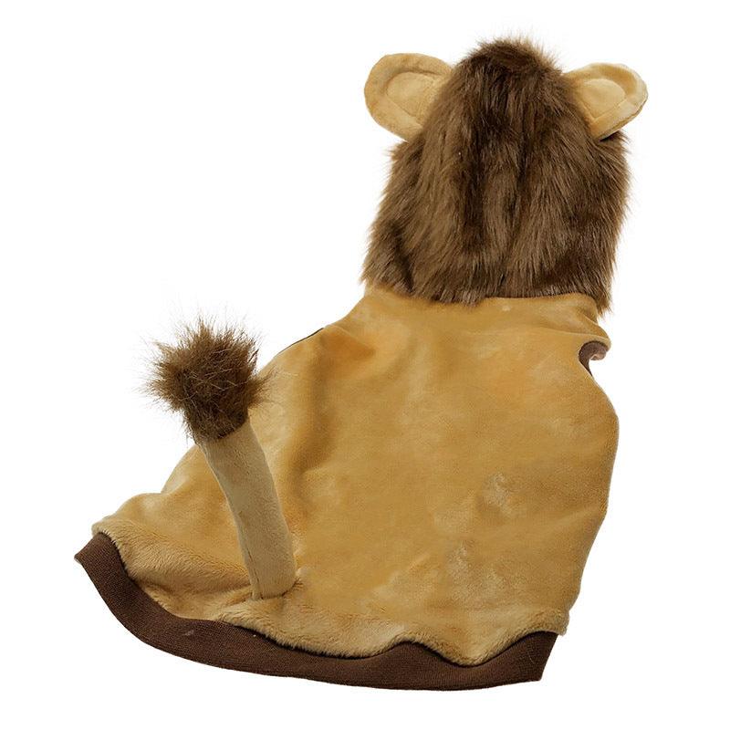 Dog Lion Clothes Pet Supplies Halloween Cat Clothes - Dog Hugs Cat