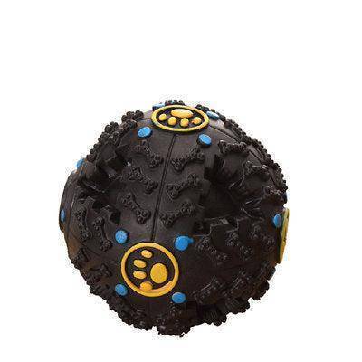 Pet Dog Treat Trainning Chew Sound Food Dispenser Toy Squeaky Giggle Ball - Dog Hugs Cat
