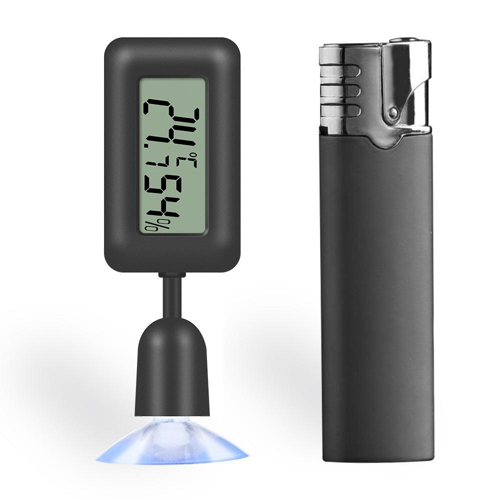 Mini Reptile Thermometer Glow-In-The-Dark Large Suction Cup - Dog Hugs Cat