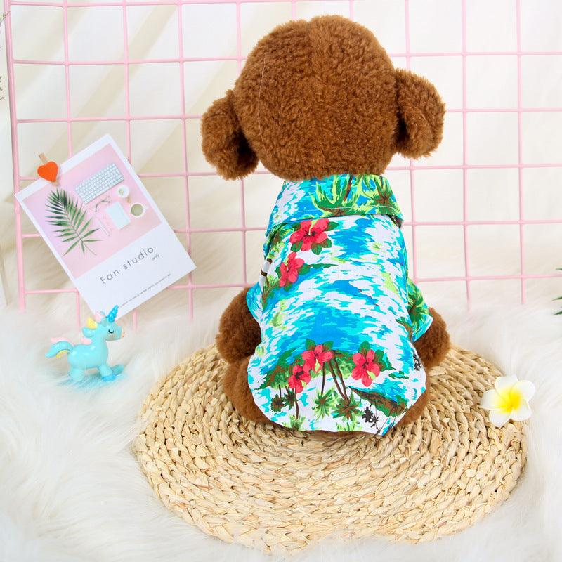 Hawaiian Teddy Small Dog Dog Shirt Cloth Cat Clothes - Dog Hugs Cat