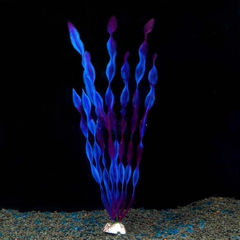 Aquarium Simulation Water Plants North American Fish Tank Landscaping Aquarium Decorations Fake Fish Grass Seabed Thin Strips Of Water Kelp Grass - Dog Hugs Cat
