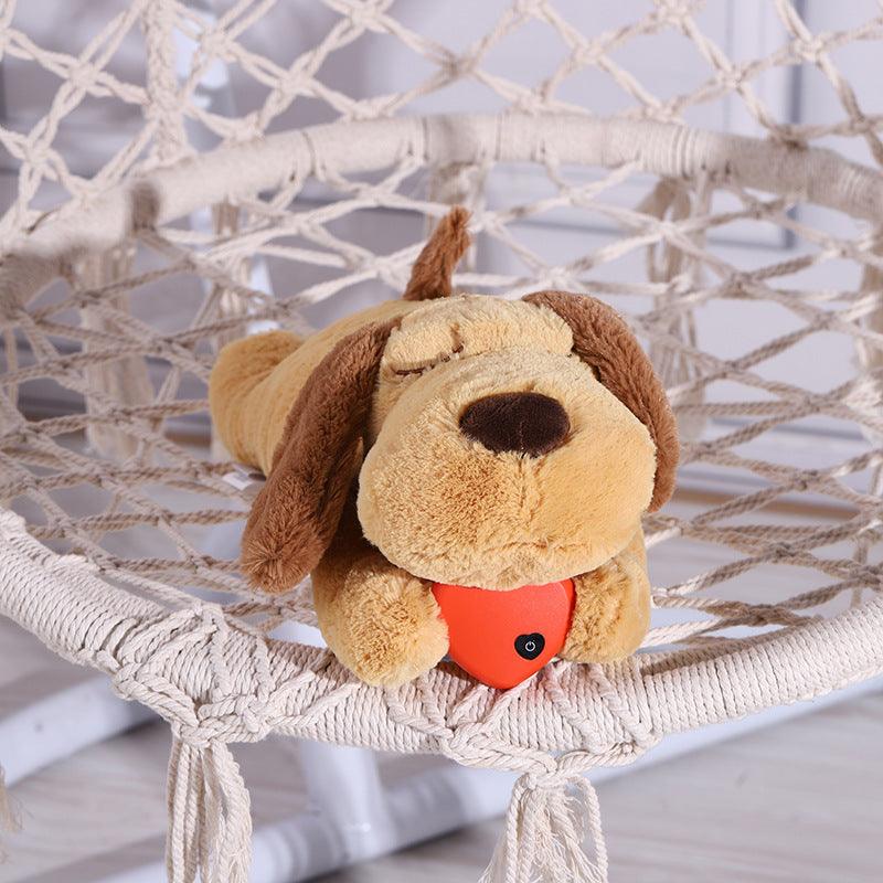 Heartbeat Puppy Training Toys Snuggle Anxiety Relieves Sleeping Dog Chewing - Dog Hugs Cat