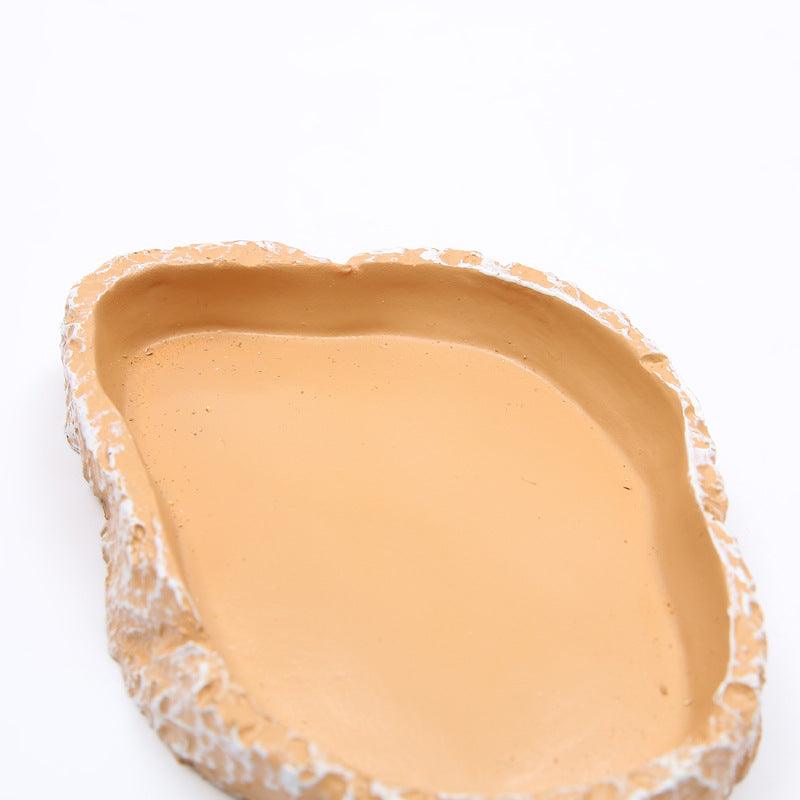 Water Tray Tortoise Lizard Gecko Horned Frog Sea View Aquarium Reptile Supplies - Dog Hugs Cat