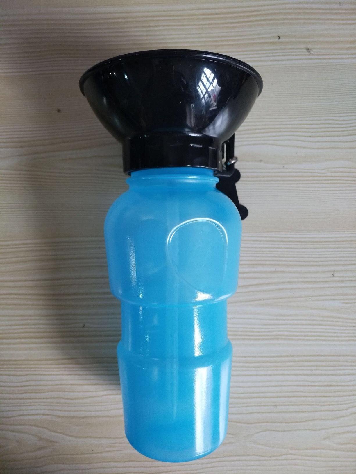 Pet Dog Drinking Water Bottle Sports Squeeze Type Puppy Cat Portable Travel Outdoor Feed Bowl Drinking Water Jug Cup Dispenser - Dog Hugs Cat