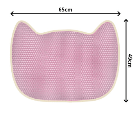 Pet Cat Litter Mat Non Slip Pet Accessories For Cats Mat For Cat Floor Mat For Pets Cats Toilet Anti Skidding Pet Food Mat - Dog Hugs Cat