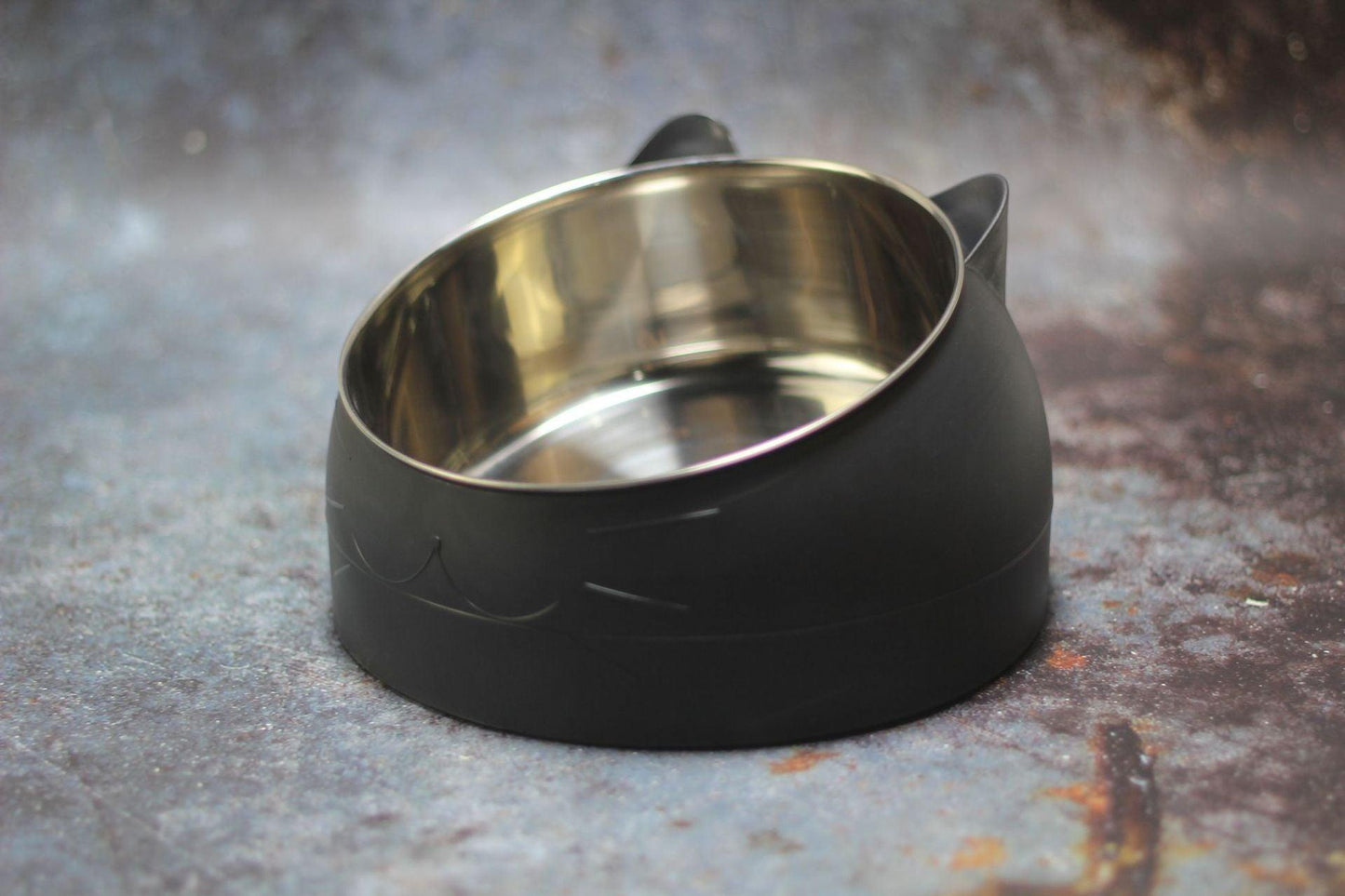 Protective Cervical Cat Bowl Oblique Mouth Pet Bowl - Dog Hugs Cat