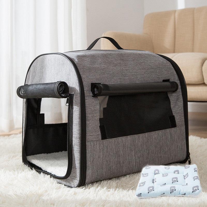 Dog Cage House Car Pet Supplies Washable Pet Kennel Cylinder Portable Dog House - Dog Hugs Cat