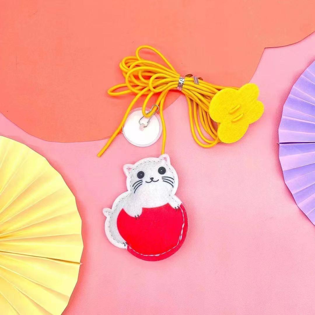 Cat Toys Simulated Caterpillar Cute Toys Funny Self-Hey Interactive Toy Rope Grabbing Mouse Telescopic Hanging Cat Pet Supplies - Dog Hugs Cat