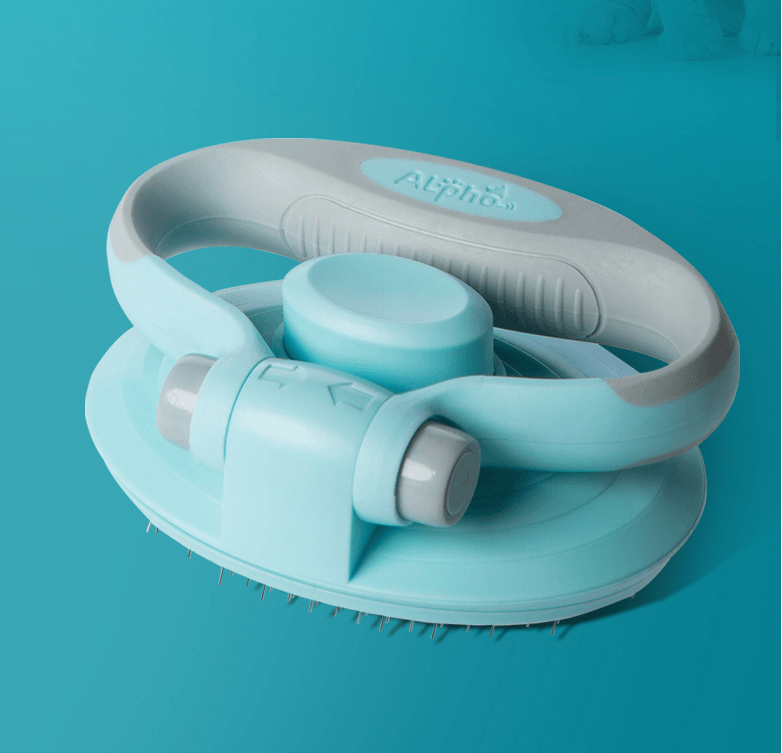 Self-Cleaning Wire Brush For Pets - Dog Hugs Cat