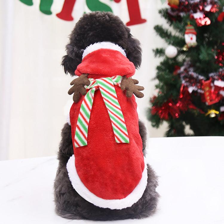 Christmas Poppy Dog Costume Santa Elk Winter Cute Christmas Tree Lovely Deer Sweater - Dog Hugs Cat