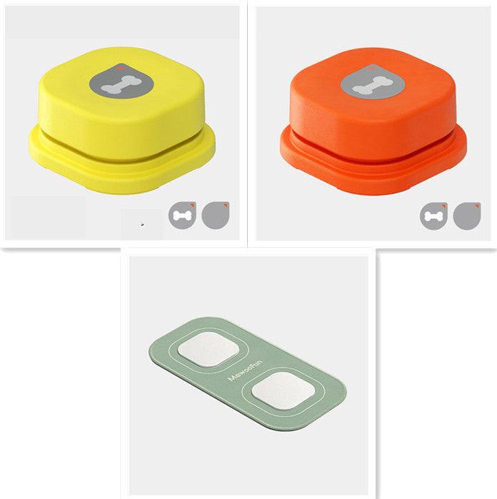 4 Colors Pet Communication Button One-click Prevent Physical Inactivity Recordable Dog Talking Button Toy Cat Toy Pet Products - Dog Hugs Cat
