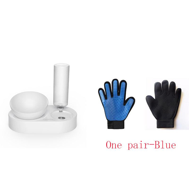 Double Bowl Automatic Drinking Dog Pot Cat Bowl - Dog Hugs Cat