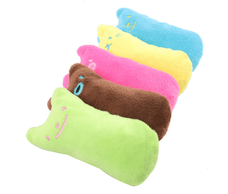 Catnip Cat Toys Pillow Interactive Cat Toy Catnip Pet Supplies Pillow Thumb Plush Teeth Grinding Bite Mint Cat Accessories - Dog Hugs Cat
