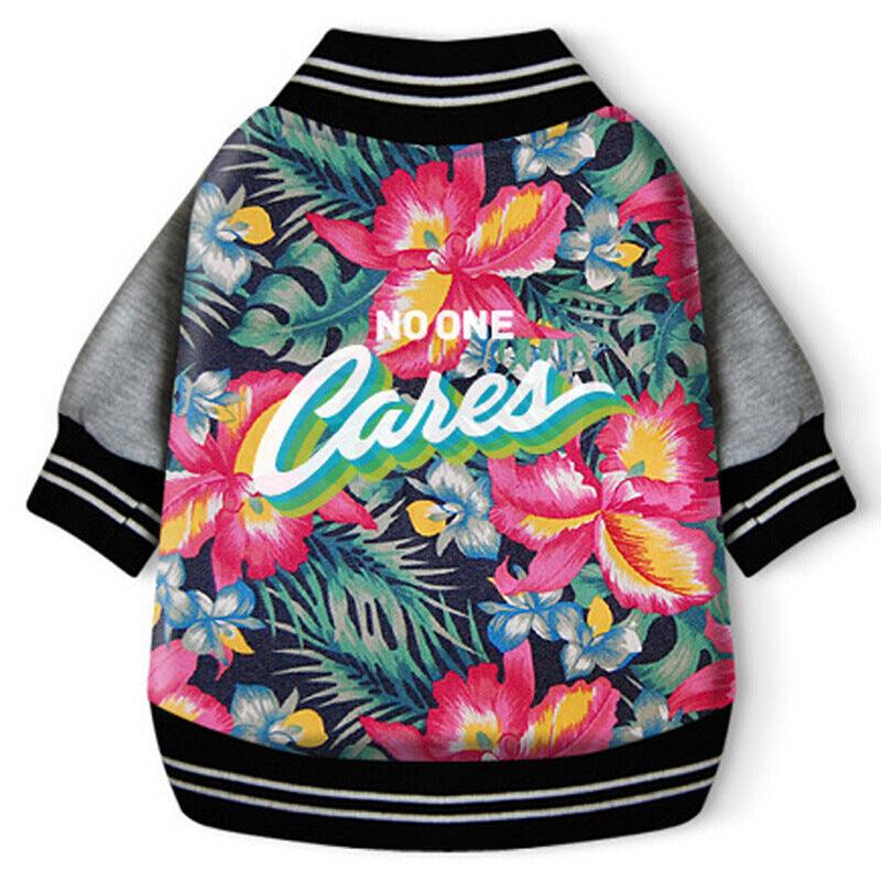 Pitbull Pet Dog Clothes Stretch Printed Two-Legged Clothes - Dog Hugs Cat