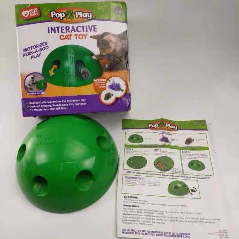 Funny Cat Toy Scratcher Electric Mouse - Dog Hugs Cat