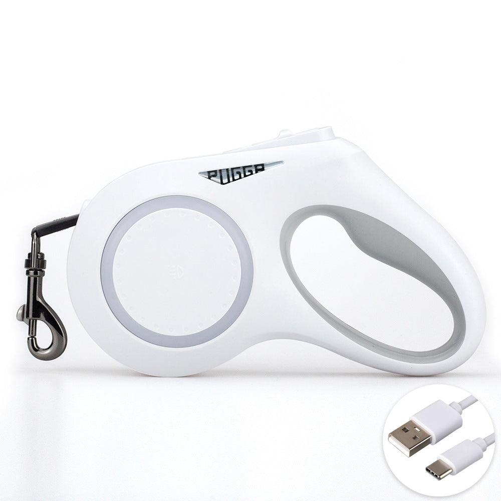 Automatic Telescopic Traction Rope For Pets With Lights - Dog Hugs Cat