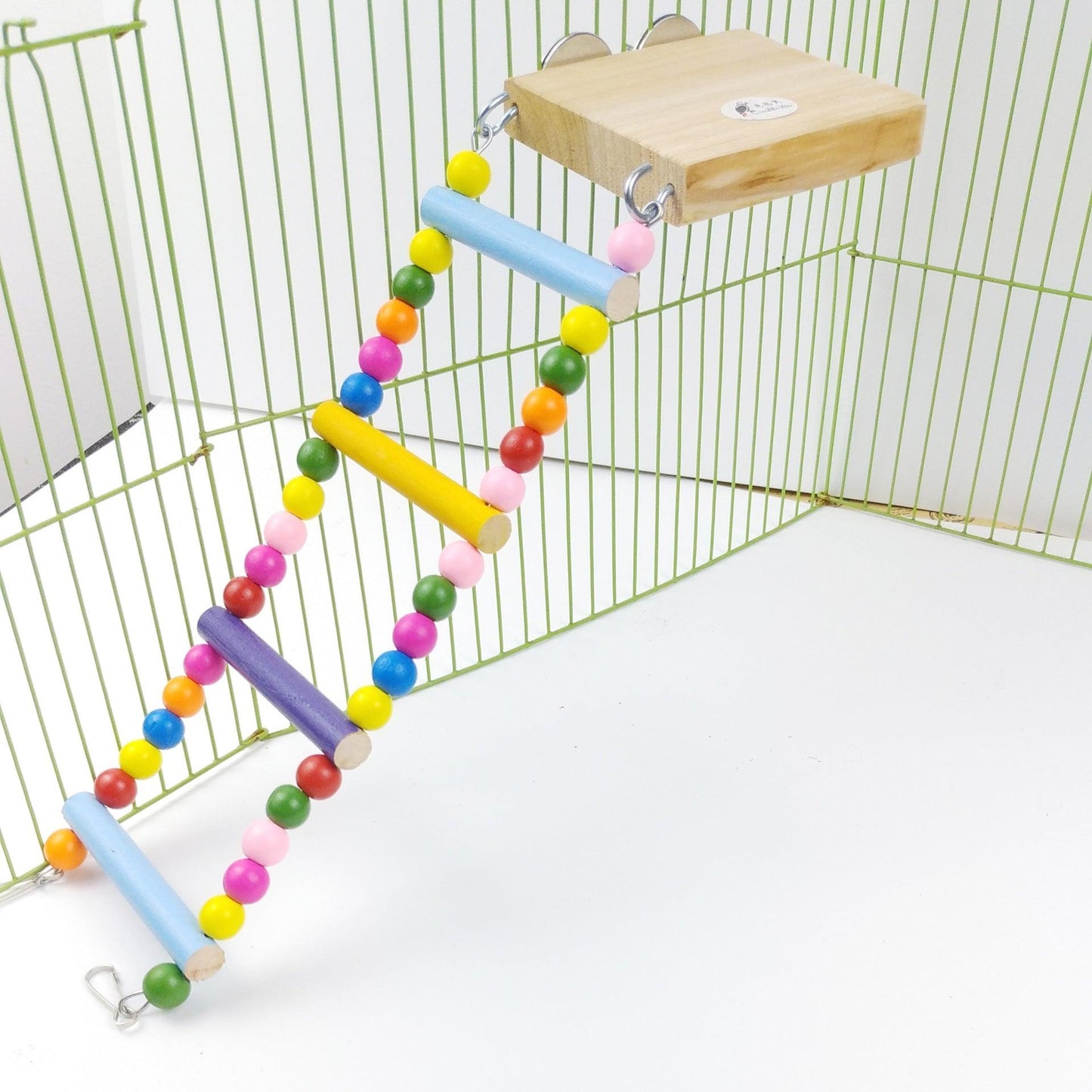 Pet Joke Hamster Chinchilla Chipmunk Plank Ladder - Dog Hugs Cat