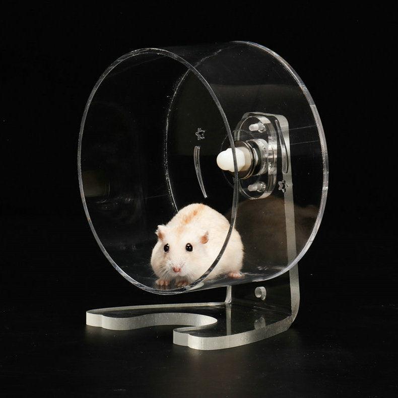 Acrylic Pet Running Wheel Hamster Fitness Running - Dog Hugs Cat