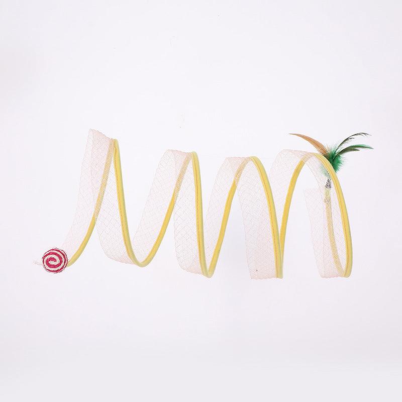 New Pet Toys S Type Cat Tunnel Toy Folding Channel Pets Supplies - Dog Hugs Cat