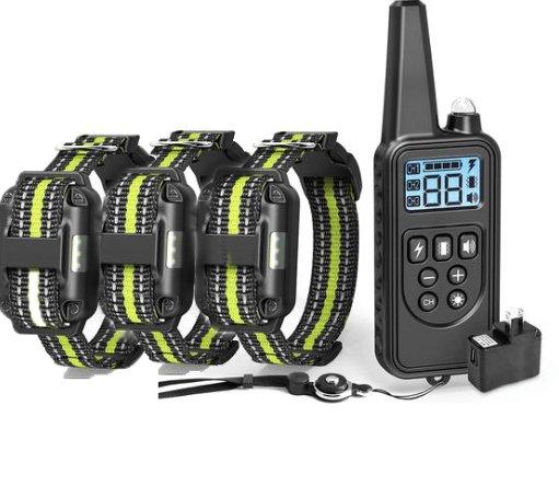 800M Waterproof Dog Training Collar with Adjustable Levels and 3 Training Modes - Dog Hugs Cat