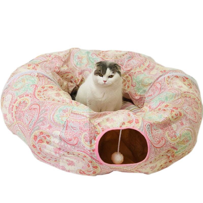 Foldable Cat Tunnel - Dog Hugs Cat