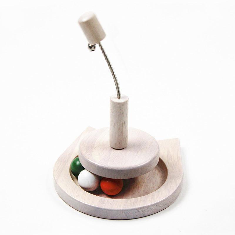 Original Wooden Ball Cat Toys Disk - Dog Hugs Cat