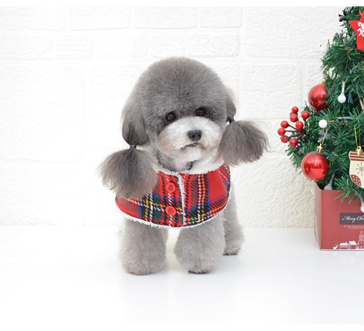 Christmas Knitted Turtleneck Dog Sweater Christmas Red Hedging Pet Winter Coat Clothes Holiday Dog Warm Clothing - Dog Hugs Cat