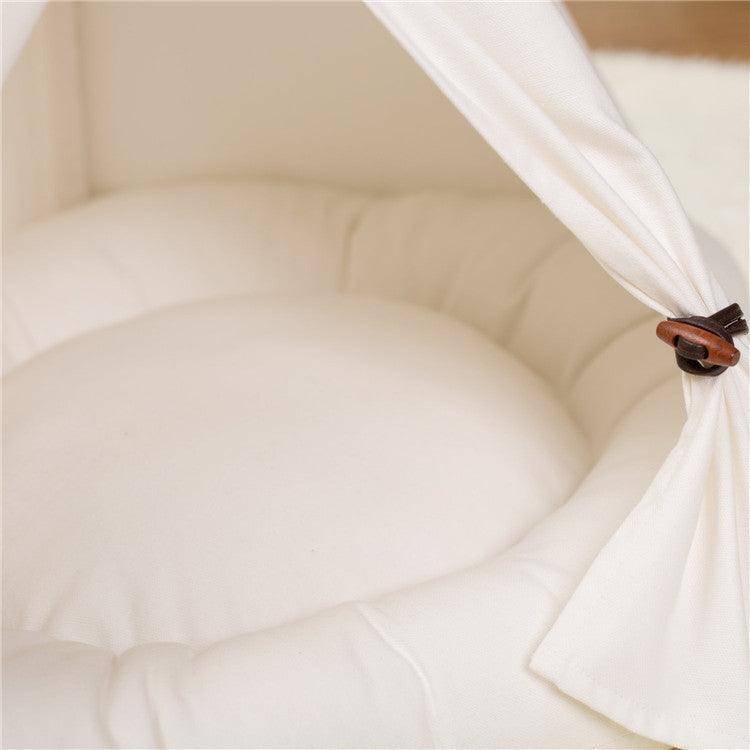 Cat Kennel Wooden Pet Nest - Dog Hugs Cat