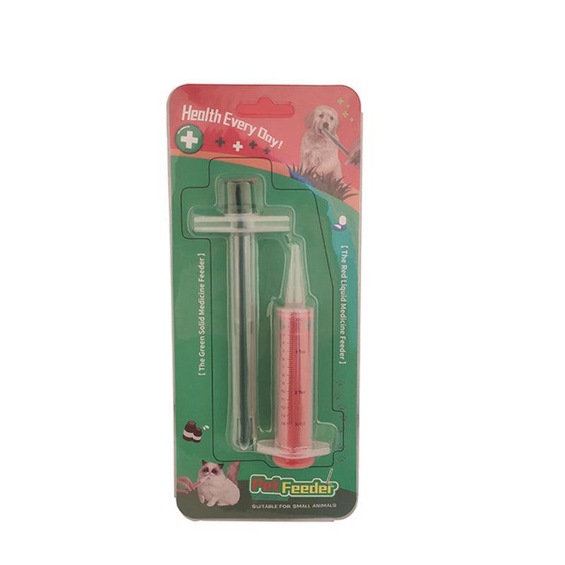 Cat And Dog Universal Syringe Medicine Feeder - Dog Hugs Cat