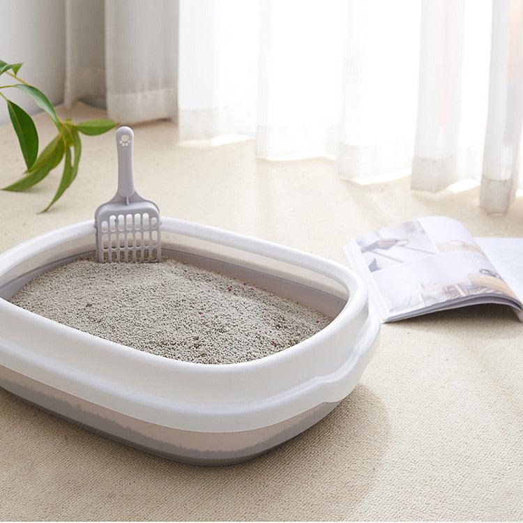 Pet Toilet Cat Litter Box With Scoop High Quality Anti-Splash Dog Plastic Toilet - Dog Hugs Cat