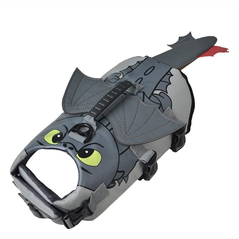 Flying Dragon Cosplay Dog Swimsuit - Dog Hugs Cat