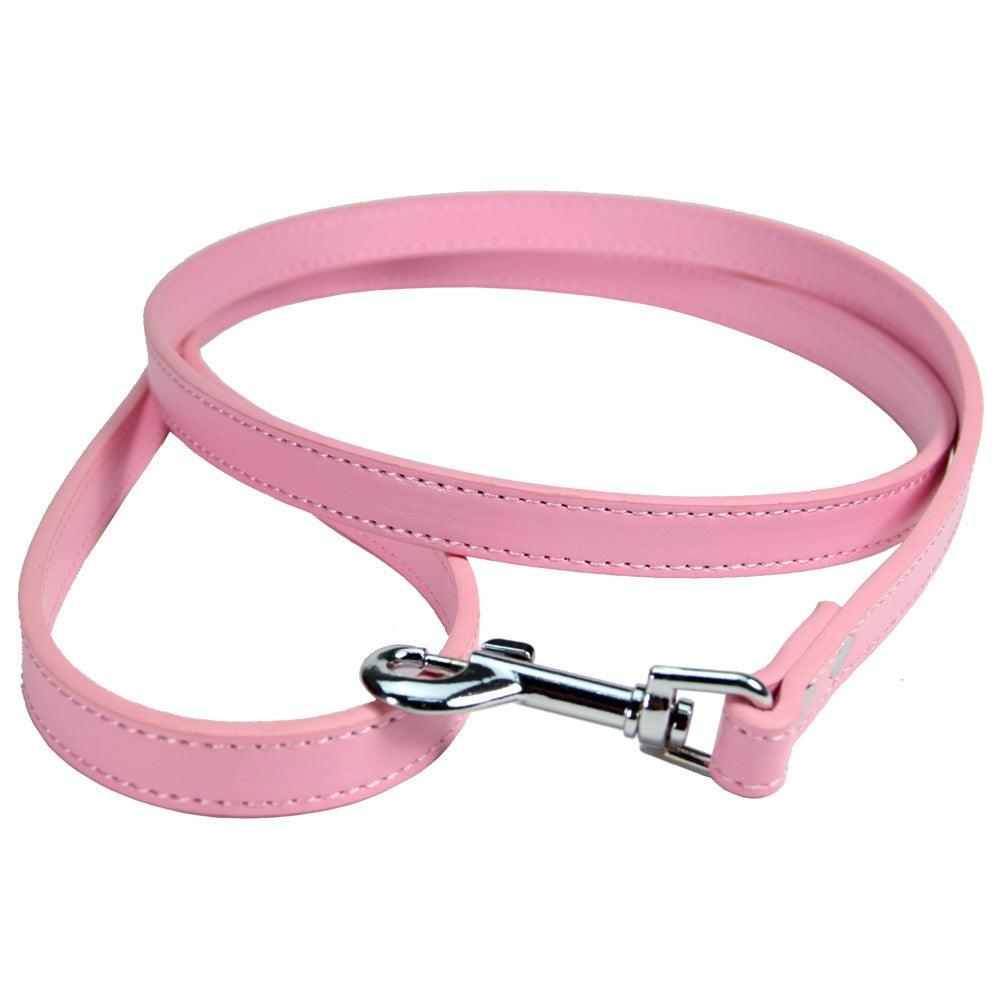 Pet Leash Cat Pu Leather Dog Chain - Dog Hugs Cat