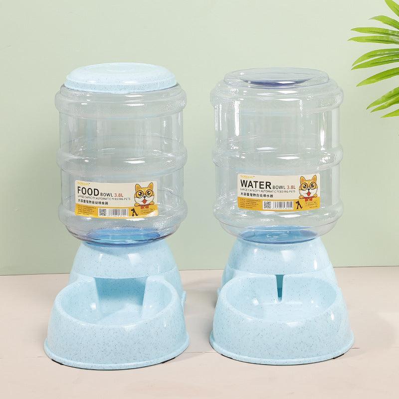 Automatic Cat Water and Food Feeder - Dog Hugs Cat